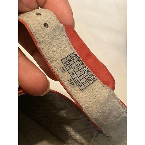 COPY - KEEN Mary Jane Shoes Red Suede sz. 6 - Picture 2 of 8